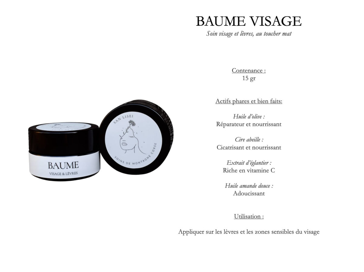 Baume visage et lèvres San Lisei, pot 15 g